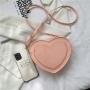 Fashion small Heart bag women's handbag 2023 Autumn cute street trendy love Korean shoulder messenger bags