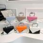 New brand womne's shoulder bag 2024 female fashion slant side collision color small square bag personality handbag crossbody bag