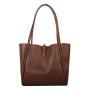 HR291 Solid Color Mother Fashion Shoulder Bag New PU Women's Bucket Shape Bag Simple Handheld Vertical Square Shape Tote Bag