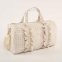 Guaranteed Quality Wholesale Custom Girls Student Backpack Zipper Pouch Custom Duffle Bags Plaid Lace Blue Duffle Bag