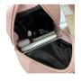 Korean Ladies PU Leather Embroidered Mini Backpack Geometric Rhombus Texture Travel Small Backpack For Women