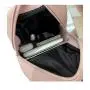 Korean Ladies PU Leather Embroidered Mini Backpack Geometric Rhombus Texture Travel Small Backpack For Women