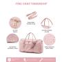 LOVEVOOK Oem Quilted Women Luxury Travel Duffel Bag Gym Weekend Duffle Bags Waterproof Sports Yoga Bags With Custom Logo