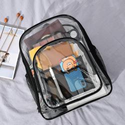 KBW656 Hot Sale Large Capacity PVC Transparent Shoulders Backpack High Quality Travel Universal Waterproof Student Schoolbag