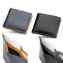 Luxury classic compact men's bifold slim design genuine leather wallet billfold front pocket wallet