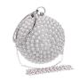 Hot selling round purses pearl beading bag handbags trendy wedding party bags women evening bag women clutch