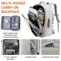 Large travel laptop Backpack TSA-friendly bag wholesale waterproof bag school business travel smart backpack with 3 packing cube