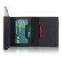 Wholesale Stainless Steel Card Holder Pu Leather Pop Up Card Holder Aluminum Card Holder