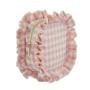 RTS New Arrivals Personalized Women Pink Gingham Toilet Bag Cosmetic Makeup Bag Travel Zipper Pouch