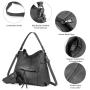 Realer 2022 designer women office hobo handbags PU leather casual tote concealed carry purses and handbags with gun holster