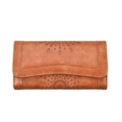 2024 Custom Hollow Out Short Money Bag Purse For Women Long Wallet With Logo