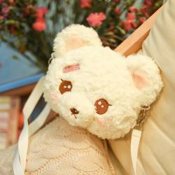 Plush shoulder bag plush small coin purse cosmetic bag popular bag, bears mesengers