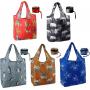 Wholesale Fashion Custom Printed Reusable Eco Tote Grocery Bags Heavy Duty Large Capacity Shopping Bags