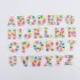 Stock White Cream Self Adhesive Multi Color 3M Backing Chenille Patches Set A-Z for Bags Backpacks Clothing Letters Patches