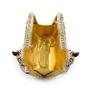 OEM Factory Women Rhinestone Purse Leather Evening Dog Shaped Clutch Gown Crystal Bag