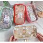 BD052 Simple Student Pencil Bag Cute Large Capacity PVC Transparent Pencil Case ins Zipper Pencil Box New Fashion