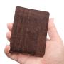 Slim Portafogli Carte Credito Vera Pelle Uomo In Pelle Rfid Porta Carte Titolare Cuoio Di Sughero