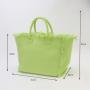 Eco Friendly Portable Brighter Waterproof Heavy Duty 16 OZ Canvas Cotton Canvas Tote Bag Fringe Women's Tote Bags With Zipper