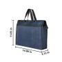 Gelory Waterproof Zippered Document Bag Business Briefcase Waterproof Lightweight Handbag