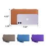 2024 New PU Leather Wallet Women's Long Multifunctional Simple Zipper Clutch Bag Mobile Phone Bag Wallet
