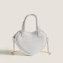wholesale 2024 new cute girls Candy pvc chain small bags Heart shaped  fashion handbags for women