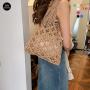 Hot Sales Bolsos De Mujer Mesh Cotton Bag Beach Bag Fruit Bags For Girls