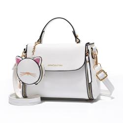 Luxury PU Leather Designer Handbag for Women High Quality Crossbody Shoulder Bag Zipper Closure Two Straps New Fashion Style