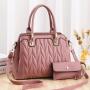 2023 PU Leather Stylish Ladies Colors Clutch Purse Shoulder Bag Set Fashion Trendy Luxury Women's Handbags