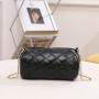 2024 New Ladies Printed Handbag Fashionable Tote Cross Border Bag with Single Strap and Chain Decoration Portable for Women