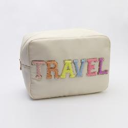China Wholesale Fashion Waterproof Nylon Ziplock Pouch Bag Makeup Storage Bag Professional Cosmetic Case Travel Toiletry Bag