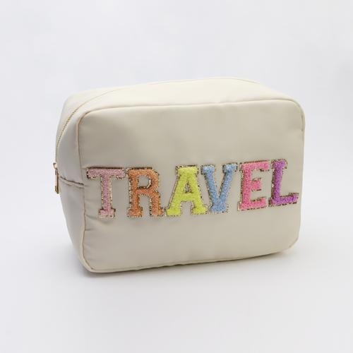 China Wholesale Fashion Waterproof Nylon Ziplock Pouch Bag Makeup Storage Bag Professional Cosmetic Case Travel Toiletry Bag