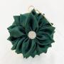 Fashion ladies shoulder bags round wedding party bags women purses red flower handbags  velvet evening bags wholesale
