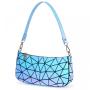 LOVEVOOK custom hot sale small PU shoulder Bags Holographic Reflective Crossbody Bag Wallet geometric luminous women purses