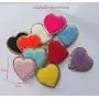 Keymay RTS Multicolor Heart Glitter Letter Patch Sticker Self Adhesive Chenille Patches Wholesale Chenille Embroidered Patches