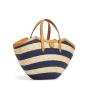 Summer Large Straw Rafia Women Tote Bags Summer Vacation Beach Bags Woven With Vegan Leather Custom Logo Fashion Womens Handbags