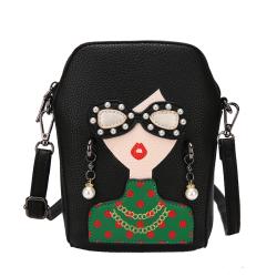 New popular custom printing sling Ita bag DIY pu leather bag for lady