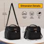 Insulated Lunch Bag for Women Reusable Lunch Box Cute Cooler Tote with Adjustable Shoulder Strap for Work Picnic or Travel