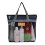 Gelory Travel Large Cosmetic Makeup Organizer Pouch Mesh Toiletry Bags Bath Organizer Pouch Mesh Shower Wash Caddy Bag