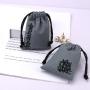 High Quality Colorful Embroid Small Canvas Gift Jewelry Drawstring Bag Custom Cotton Canvas Cosmetic Pouch