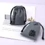 High Quality Colorful Embroid Small Canvas Gift Jewelry Drawstring Bag Custom Cotton Canvas Cosmetic Pouch