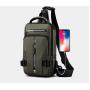 Nylon Cloth  Hiking Waist Bag Fanny Pack with Water Bottle Holder for Men Pouch Hip Bum Bag Chest Sling Bag