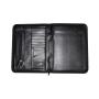 Wholesale products china customized A4 A5 document folder black PU leather planner business notebook portfolio for promotion