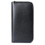 Custom logo Black Long Zipper Purses for Men PU Leather Wallet Women sac tendance 2024 carteras para mujer
