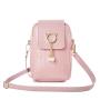 HR352 New Mobile Phone PU Zippered Banknote Clip Bag Woven Pearl Tassel Bag Cover Style Women's One Shoulder Crossbody Bag