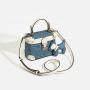 Casual Trendy Denim fabric Square-shaped Bag Comfortable Available In Stock Fashion Elements Handmade Canvas Charm