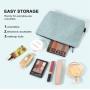 Custom Logo Zipper Makeup Bag Corduroy Cosmetic Organizer Toiletry Bag Travel Portable Make Up Wash Bag