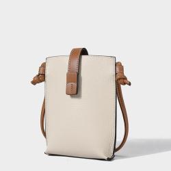 Summer cowhide simple single shoulder crossbody bag