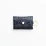 customised id card holder id clutch pocket credit card wallet envelope shape leather key chain card holder