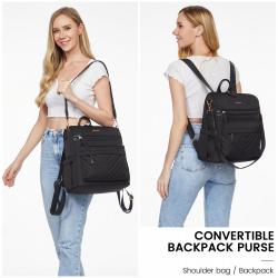 LOVEVOOK Factory Wholesale High Quality 2pc 14 in Casual Nylon Back Bags Women Fashion Cute Waterproof Backpack Purse for Girls