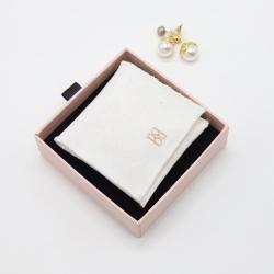 Wholesale  Rose Gold Mini Canvas Envelope Ring Necklace Earring Packaging Pouch Soft Brush Canvas Jewelry Envelope Bag